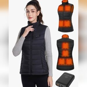 Womens Black Heated Vest. Size L